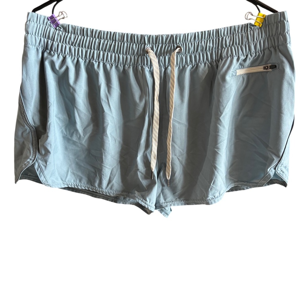 Vuori Women's Athletic Shorts in Light Blue